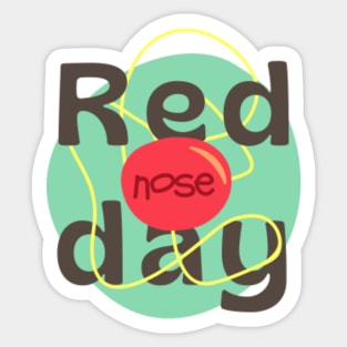 Red nose day Sticker